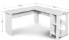 Mondeer Bureau d'angle Bureau informatique en L avec 2 Voir les images du produit 6