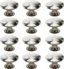 12x Vintage Möbelknöpfe – Schubladengriffe in Silber für Produktbild-Vorschau 1