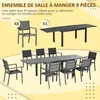Outsunny Salon de jardin exterieur 8 personnes table de Voir les images du produit 3