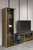 Vitrine 1 Tür Schrank Vitrinen Wohnzimmer Schau Schränke Produktbild-Vorschau 2
