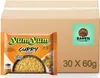 A cardboard box with a package of Yum Yum Curry flavor instant noodles in front of it. Produktbild-Vorschau