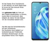 A smartphone with a screen protector is shown next to descriptive text. Produktbild-Vorschau