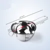 A stainless steel double boiler insert bowl with measurements indicated. Voir les images du produit