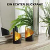 GADGY® Teelichthalter Schwarz mit Gold - Set Mit 2 Stück Produktbild-Vorschau 6