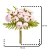 Strauß von 18 künstlichen mini kamelien rosa h30cm  - Produktbild-Vorschau 3