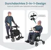 COSTWAY 2in1 Fauteuil roulant & déambulateur pliable & Voir les images du produit 4