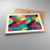 Gerahmtes Poster - Rahmen in heller Eiche - Farben Räder Produktbild-Vorschau 3