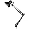 A black adjustable desk lamp with a flexible arm and a clamp base, isolated on a white background. Náhľad obrázku produktu
