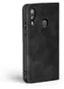 A black flip cover for a smartphone is shown against a white background. Produktbild-Vorschau