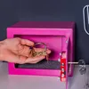 Möbeltresor mit einem Doppelbartschloss von HMF mit 23 cm Breite in Pink Produktbild-Vorschau