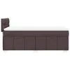 Schlichtes Boxspringbett mit Matratze - Dunkelbraun 100x200 Produktbild-Vorschau 8