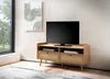 A modern living room with a TV stand and TV. Produktbild-Vorschau