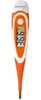 A digital thermometer with an orange and white casing. Anteprima dell’immagine prodotto