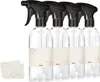 Oputec 4 x 500ml Sprühflaschen aus Kunststoff Transparent Produktbild-Vorschau 1