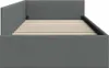 vidaXL Eckbettgestell mit Kopfteil Dunkelgrau 90 cm x 200 Produktbild-Vorschau 6