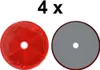 4 x Rückstrahler - Reflektor - schrauben - Ø  60 mm - Rot - Produktbild-Vorschau 2