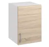 A single kitchen cabinet with a light brown wood grain door and a white side and top. Náhľad obrázku produktu