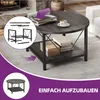 YITAHOME Runder Couchtisch, 2-stöckig mit Stauraum, Produktbild-Vorschau 5