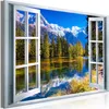 Modernes Wandbild Fensterblick 90x60 - 1 Teile Bilder Produktbild-Vorschau 1