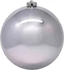 24x Weihnachtskugeln Christbaumkugeln aus Kunststoff silber Produktbild-Vorschau 1