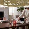 LS-LebenStil 4´er Set Glas Teelichthalter Retro Rosa Rose Produktbild-Vorschau 8