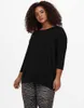 Camicia donna manica 3/4 curvy plus size longsleeve taglie Anteprima dell’immagine prodotto 13
