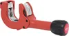 A red and silver pipe cutter with a black handle, isolated on a white background. Anteprima dell’immagine prodotto