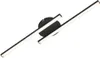 A black LED ceiling light with two illuminated bars is shown against a white background. Produktbild-Vorschau