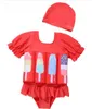 Kinder-Badehose mit Schwimmflügeln, rot, Größe 100 – Produktbild-Vorschau 1