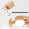 Akku-Wandleuchte aus Holz, LED-Wandleuchte für den Produktbild-Vorschau 3
