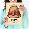 Vintage MRS WC Schild mit Damenhut in beige Schild Produktbild-Vorschau 3