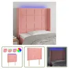 The Living Store LED Kopfteil Rosa 83x16x118/128 cm Samt Produktbild-Vorschau 7