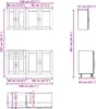 Langlebige 4-tlg. Küchenschrank-Set Kalmar Altholz-Optik Produktbild-Vorschau 8