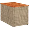 vidaXL Garten-Beistelltische 2 Stk. Beige 55x34x37 cm Poly Produktbild-Vorschau 9