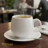 Tazza Wilmax da 400 ml in porcellana bianca per caffè e tè Anteprima dell’immagine prodotto 9