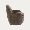 HOMLA Sessel SOFIERO mit braunem Stoffbezug, 74,5 × 72,5 × Produktbild-Vorschau 3
