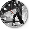 Wanduhr - Rund - Glasuhr - Fotografie Mode Frau - 40x40cm - Produktbild-Vorschau 1