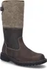 A single brown leather and felt boot is shown against a white background. Produktbild-Vorschau