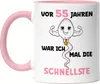 Vor 55 Jahren War Ich Mal Die Schnellste Tasse Rosa 55. Produktbild-Vorschau 1