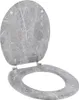 Mramorové WC sedátko 44x37 cm Šedá imitace mramoru moderní Náhled obrázku produktu 6
