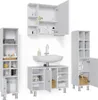 Meubles bain Vicco Fynn Blanc 4 pièces, avec armoire haute, Voir les images du produit 7