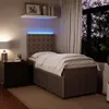 vidaXL Boxspringbett mit Matratze Hellgrau 80x200 cm Samt Produktbild-Vorschau 4