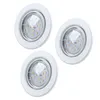 Three white LED recessed spotlights are arranged in a triangular formation against a white background. Produktbild-Vorschau