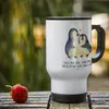 Mr. & Mrs. Panda Thermobecher Pinguin umarmen - Weiß - Produktbild-Vorschau 2