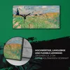 Wandkunst Leinwand Bild Uhr Geräuschlos Kunstdruck 60x30 Produktbild-Vorschau 5