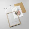 Gerahmtes Poster - Rahmen in heller Eiche - Zahlen Weiß Produktbild-Vorschau 4
