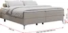 Boxspringbett ohne Kopfteil mit Bettkasten, Bett niedriges Produktbild-Vorschau 5