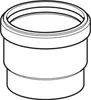 Geberit GE, PE, Steckmuffe, d110, mit Lippendichtung, Produktbild-Vorschau 2