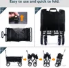 Bollerwagen Faltbar, Für Camping Einkaufen, Belastbar Bis Produktbild-Vorschau 4