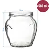 Glasgefäß mit Schraubverschluss fi82/6 580ml - 6 Stk Produktbild-Vorschau 6